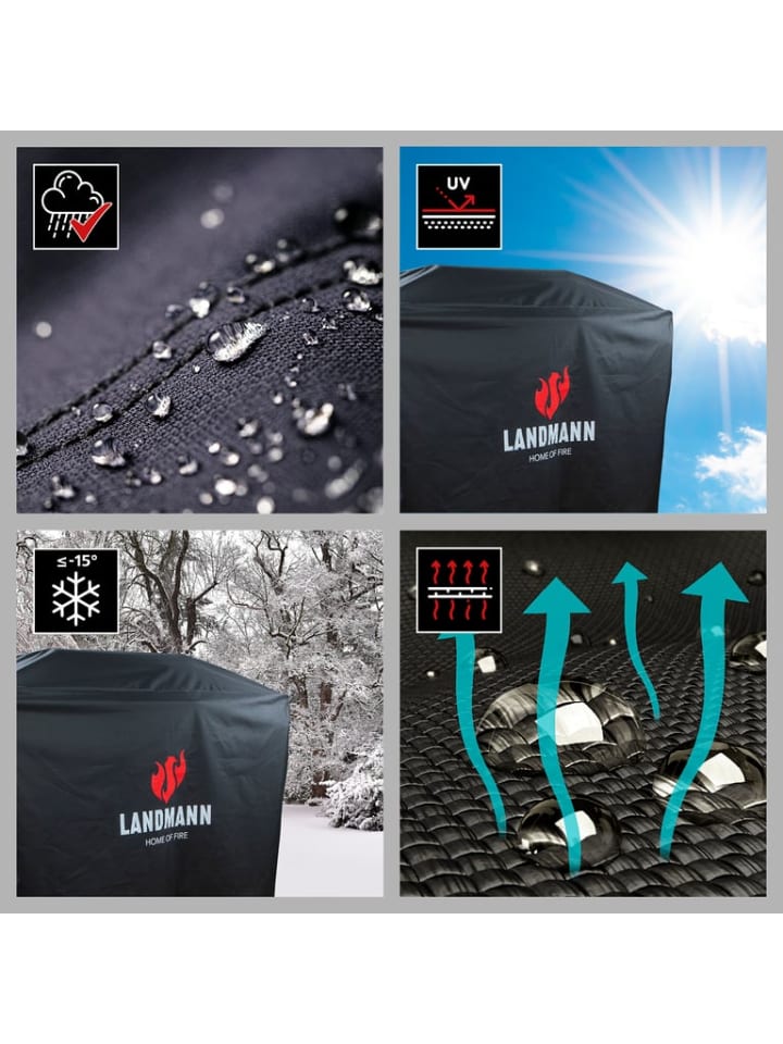 Landmann Wetterschutzhaube Premium - 62x148x120cm - schwarz günstig kaufen onesize