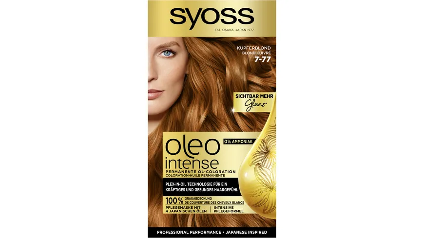 syoss Oleo Intense Permanente Öl-Coloration 7-77 - kupferblond