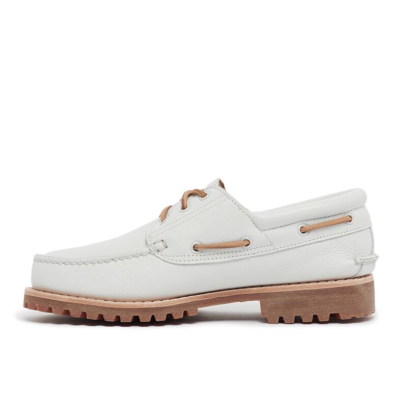 Timberland Authentic Boat Shoe white full grain