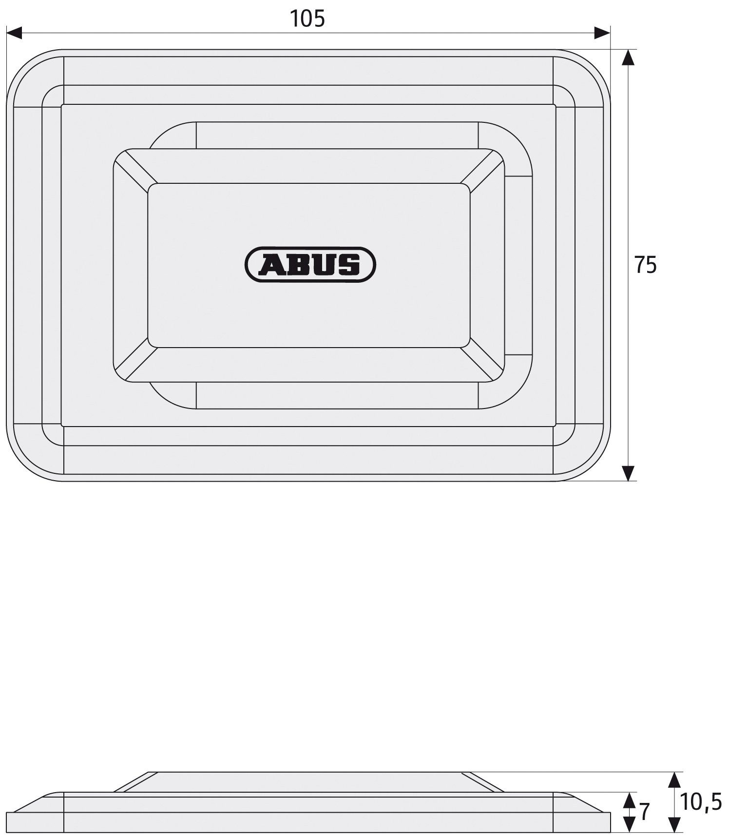 ABUS Gitterrostsicherung GS60 B/SB, inkl. Fluchtwegsicherung
