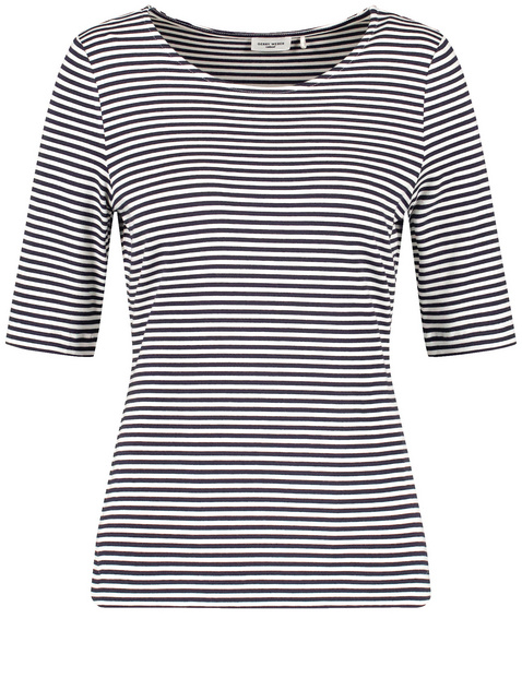 Geringeltes Halbarmshirt