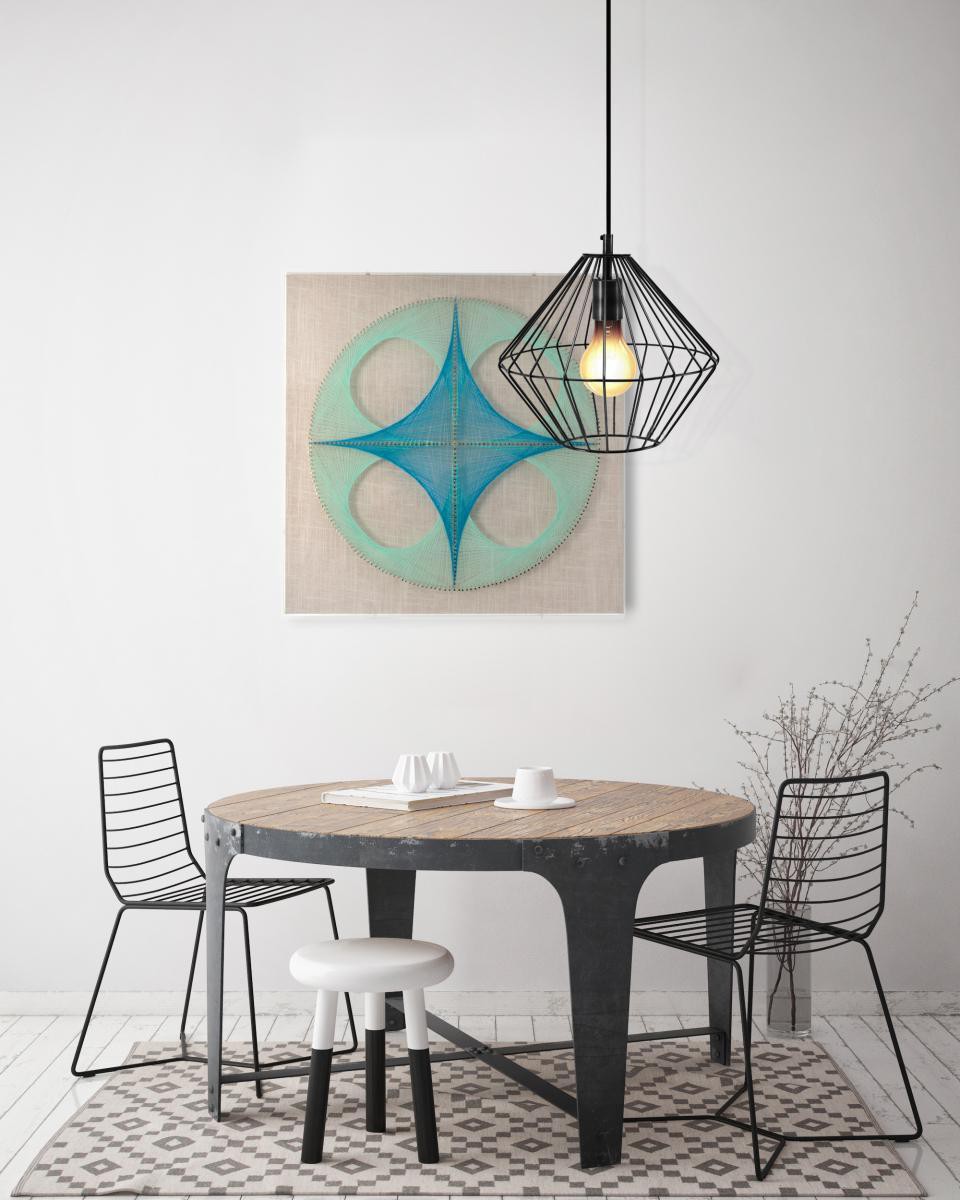 Kayoom Faden-Wandbild Clover 45cm x 45cm