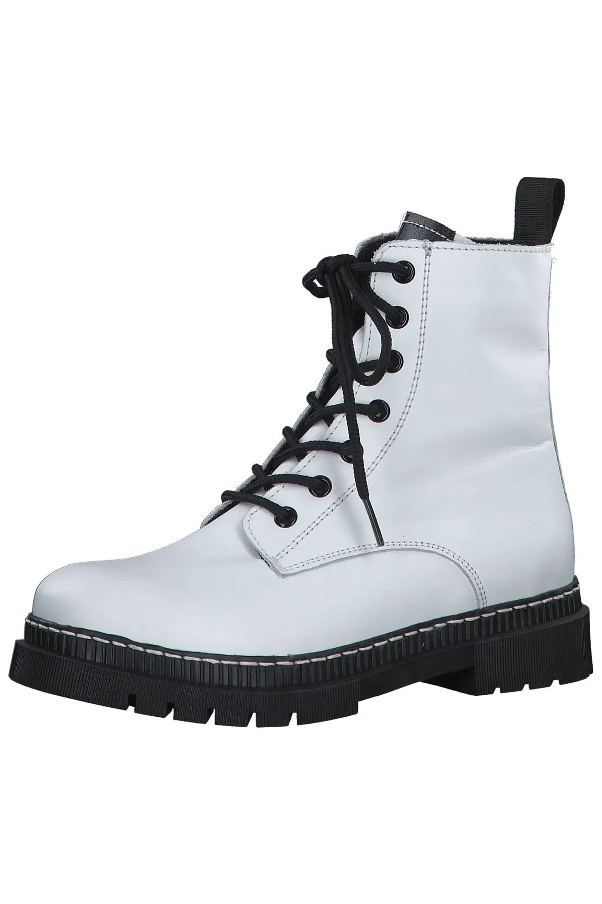 Tamaris  Stiefelette - Weiß - Blockabsatz