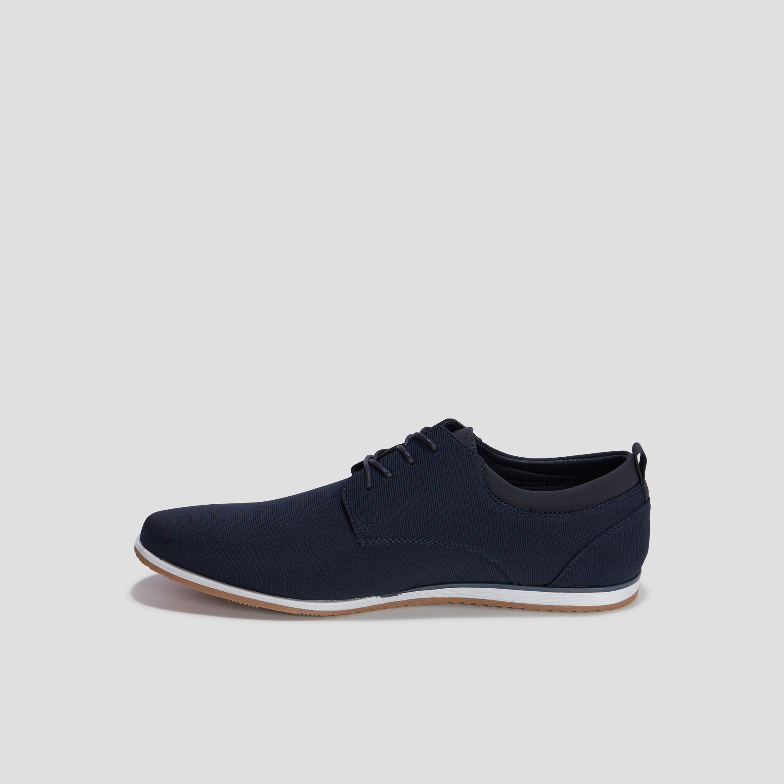 Derbies texturées à lacets bleu marine homme | La Halle