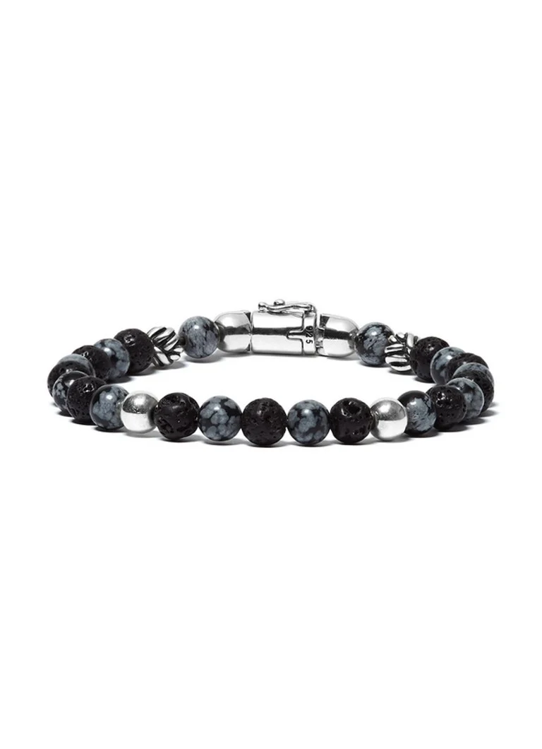Buddha to Buddha  Spirit Bead Mini Snowflake kralenarmband met edelstenen