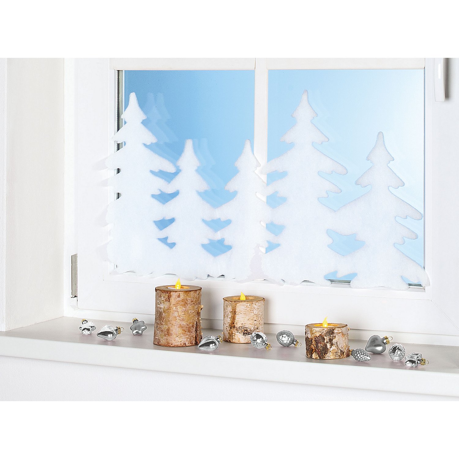 Weihnachtliche Fensterdeko 