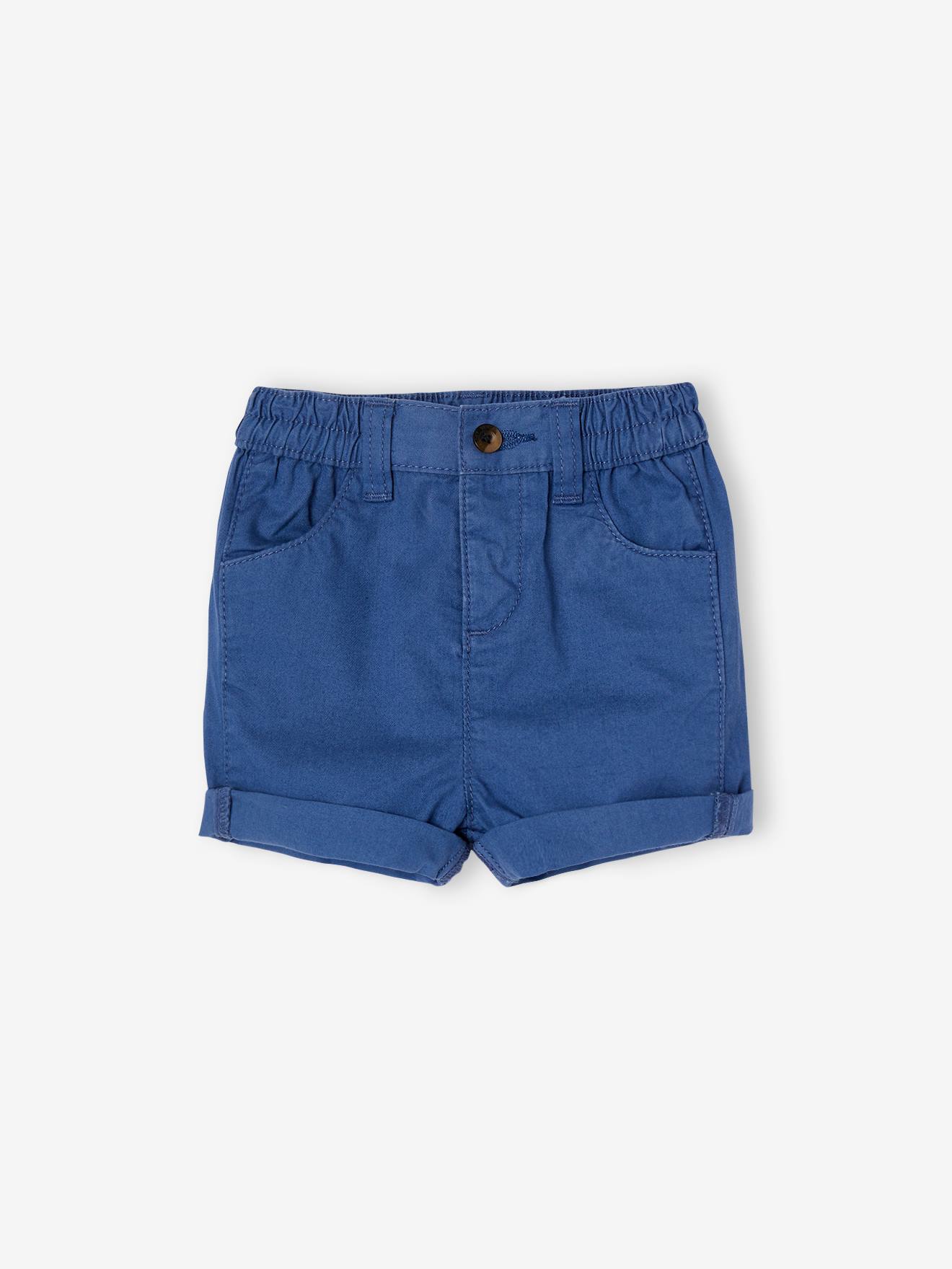 Bermuda bébé de cérémonie bleu