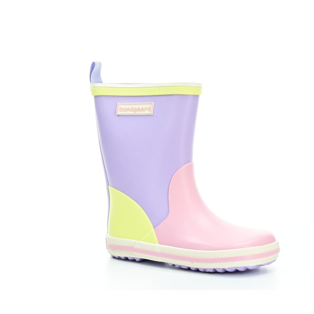 Bundgaard Charly High Lilac Multi Print Barfuß-Gummistiefel