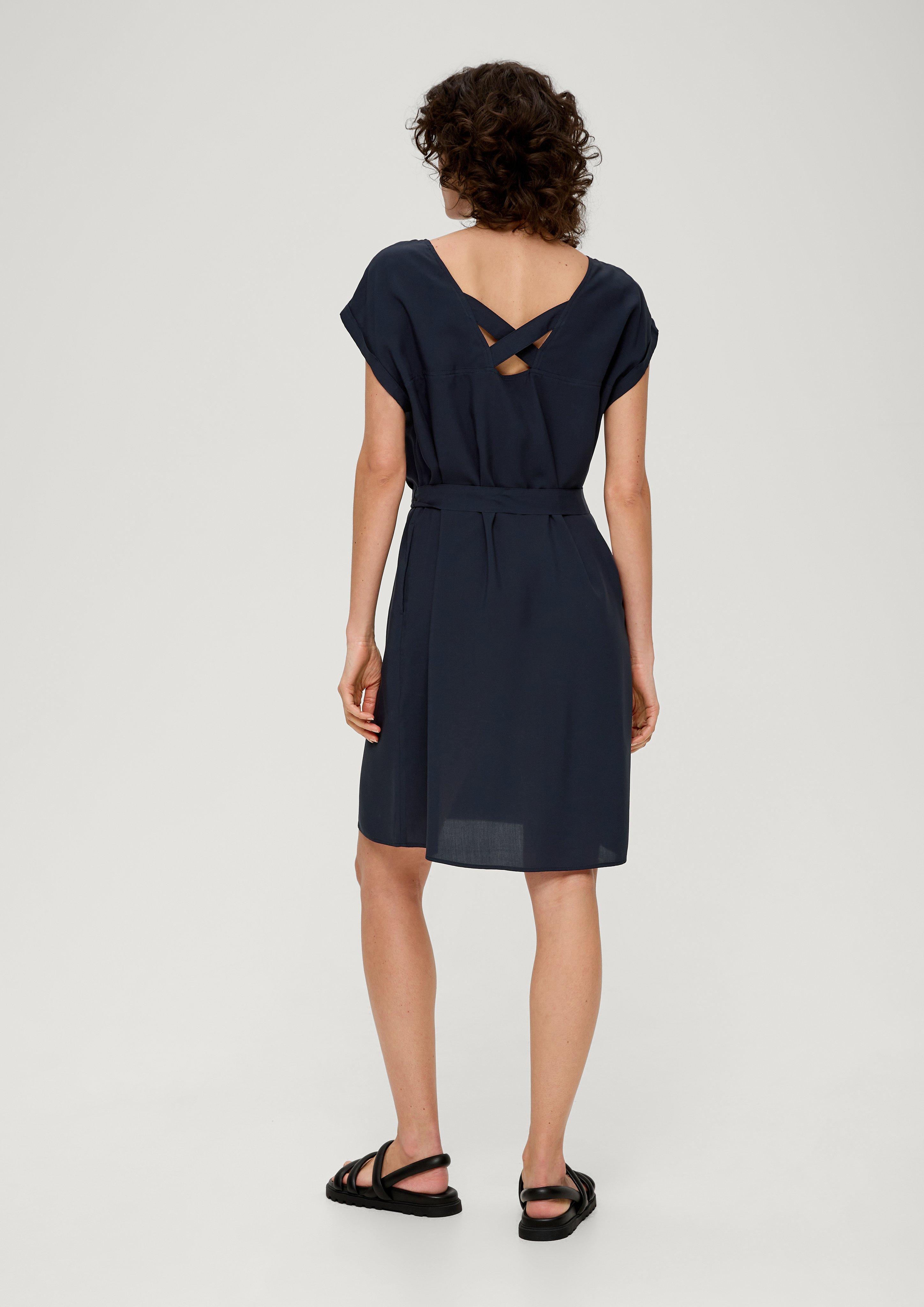 Kleid mit Bindeband aus Viskose  2131810-5959