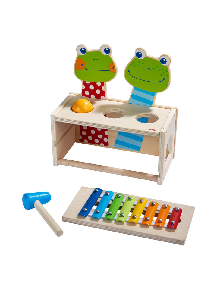 Haba Lernspielzeug Klang-Klopfbank Froschkonzert in mehrfarbig günstig kaufen onesize
