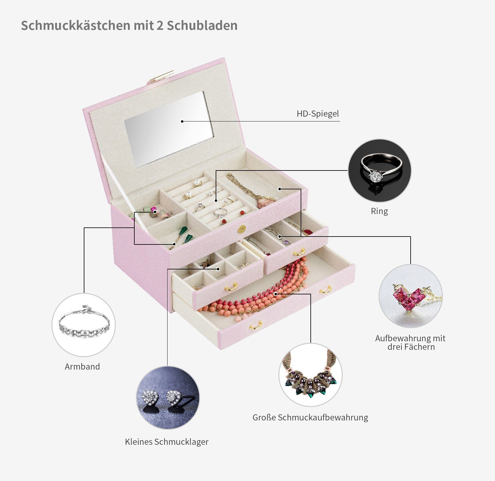 AdelDream Schmuckkasten YY-J11