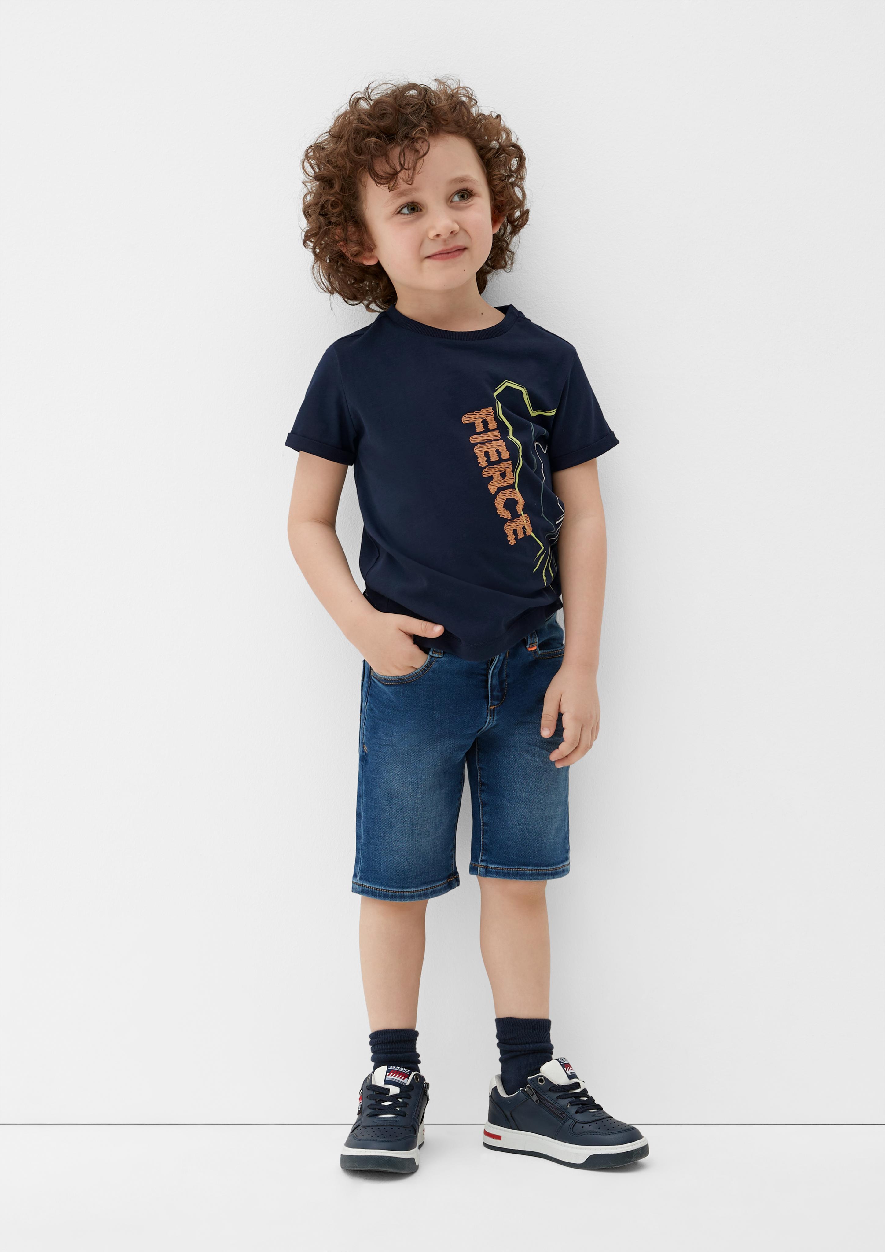 T-Shirt mit gummiertem Print  2127488-5952