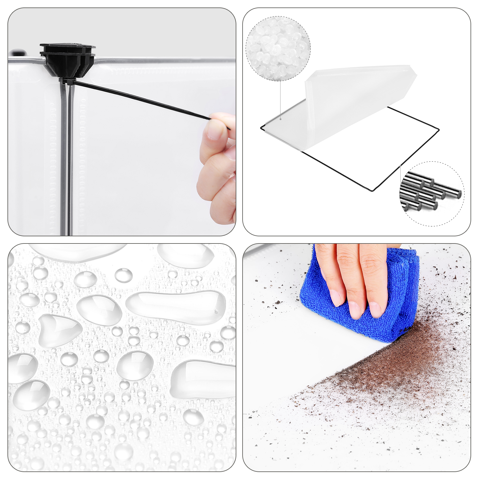 SONGMICS Freigehege SONGMICS DIY-Hamsterkäfig aus Kunststoff