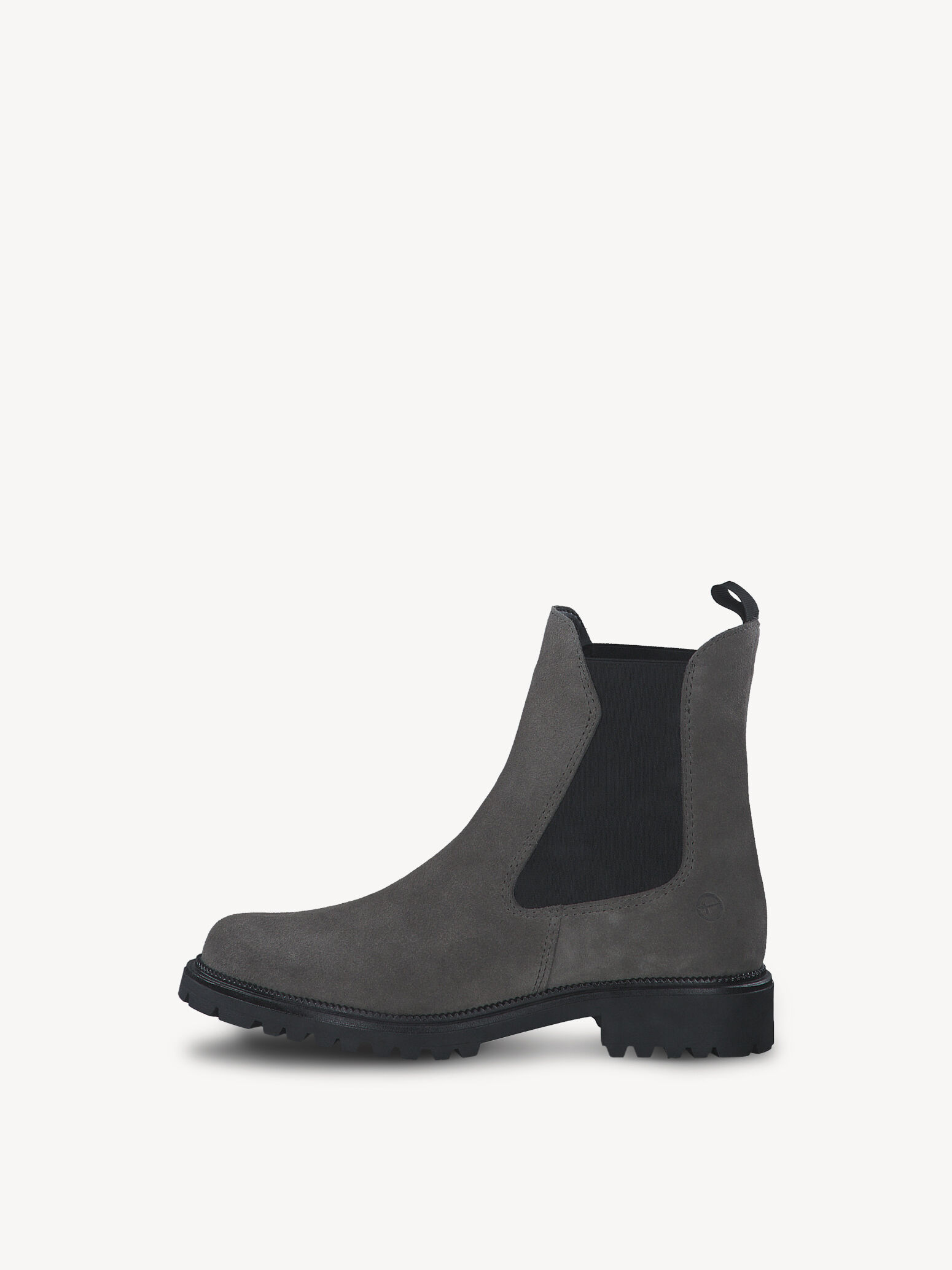 Bottine Chelsea en cuir - gris