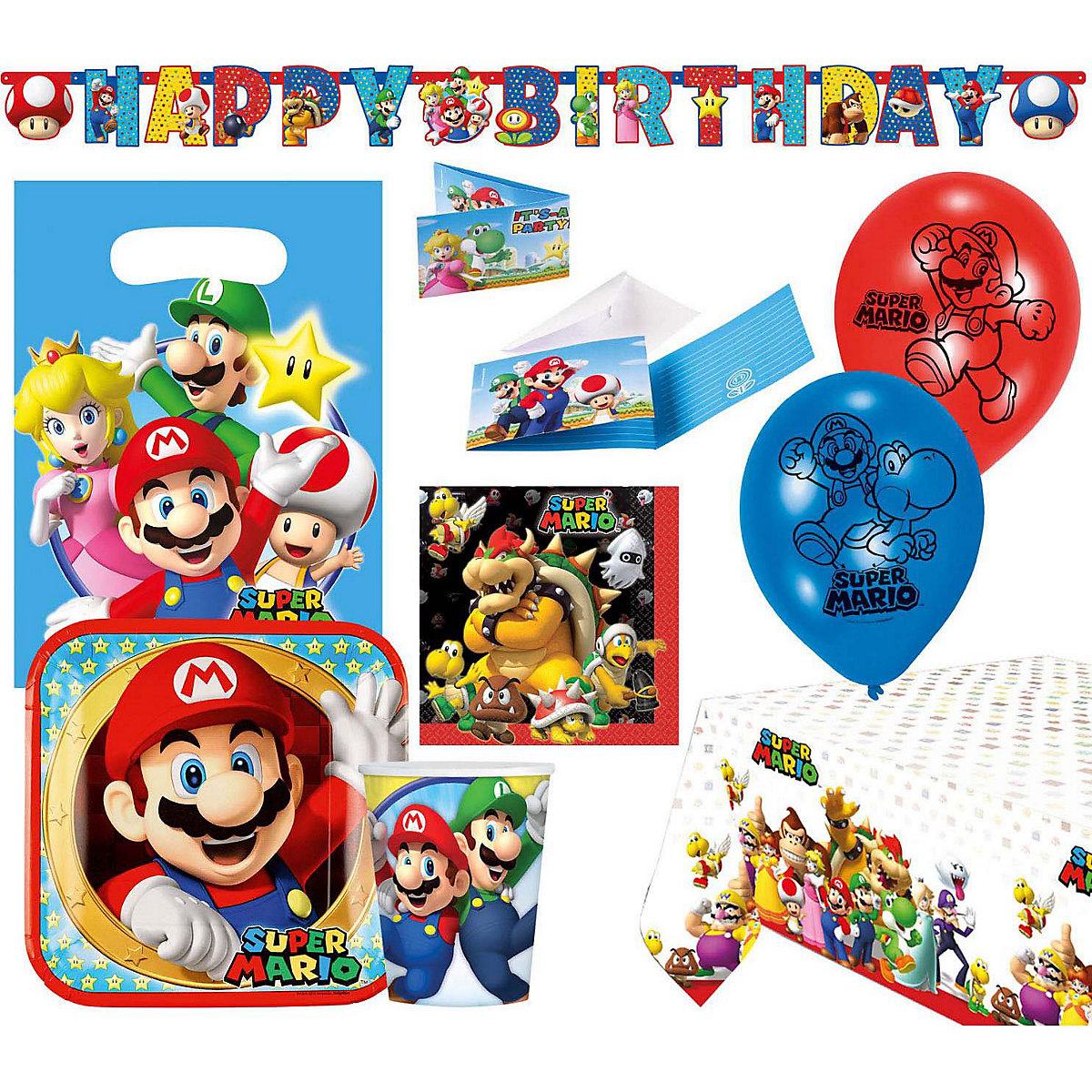 Partyset Super Mario 60-tgl.