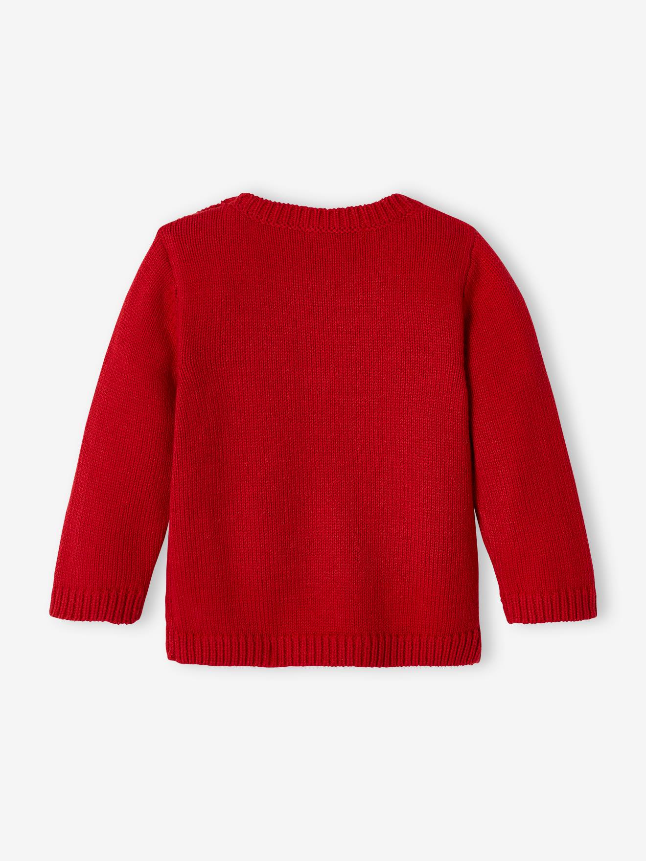 Pull de Noël bébé motif ours rouge