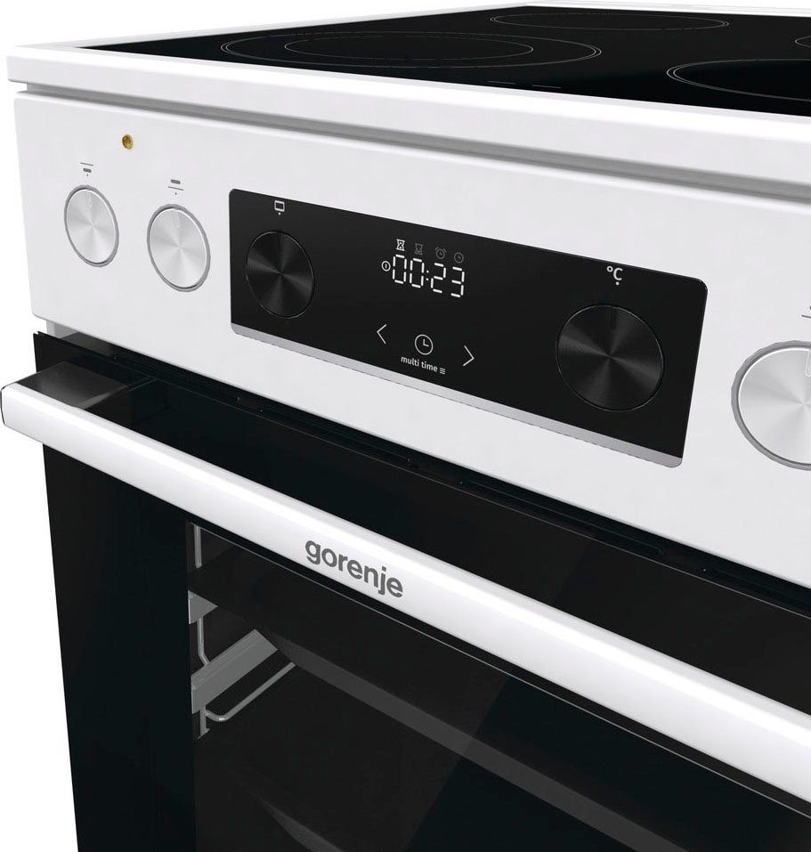 GORENJE Elektro-Standherd GECS5C, mit 2-fach-Teleskopauszug, Aqua Clean