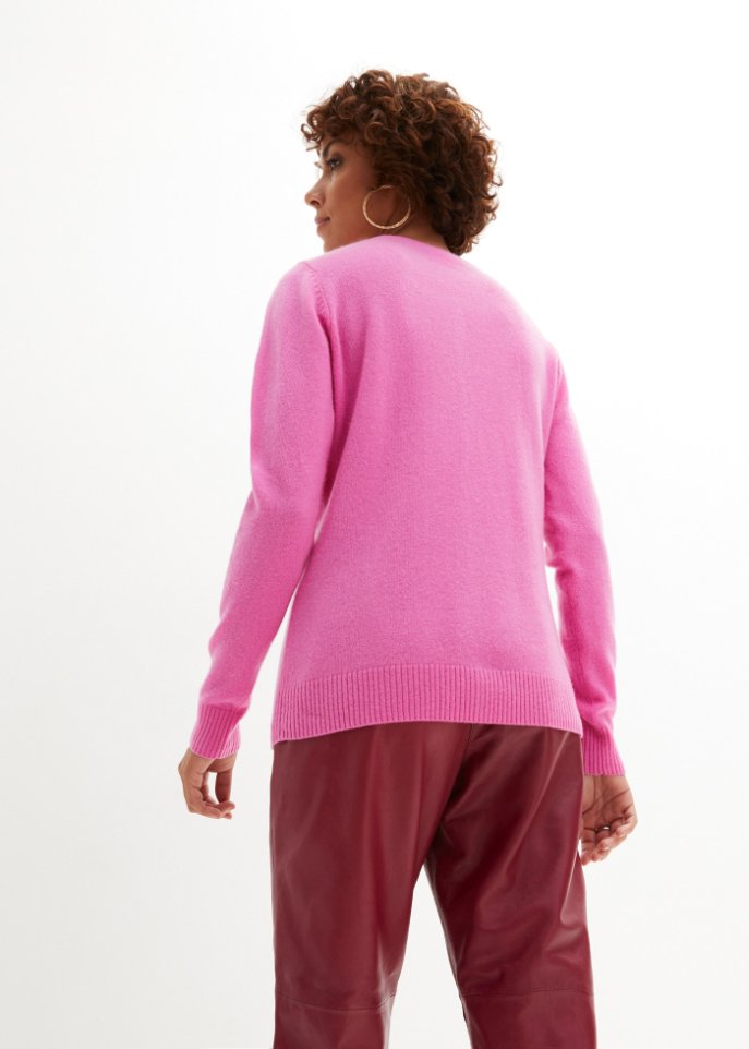 Wollstrickjacke mit Good Cashmere Standard®-Anteil