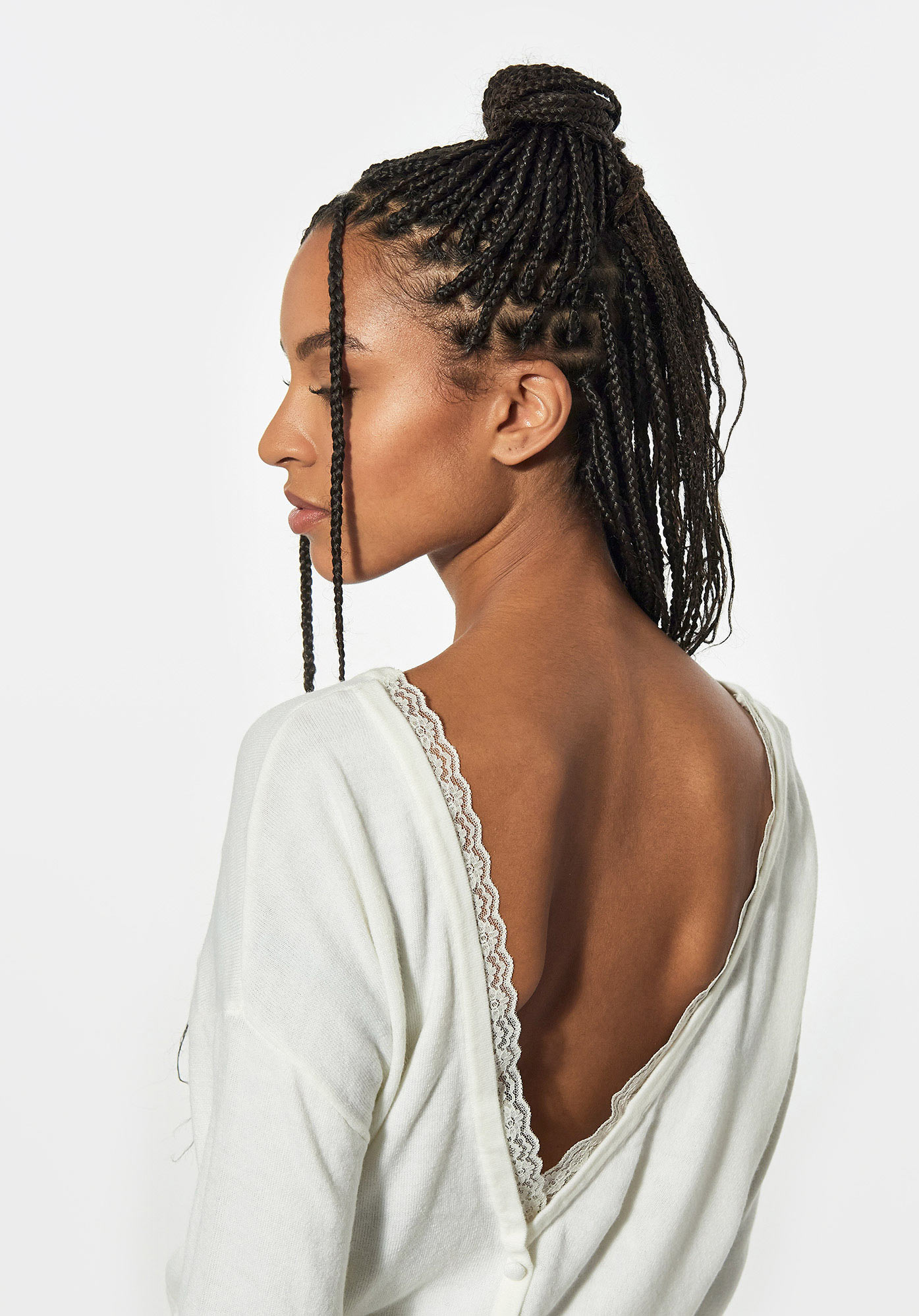 KLASS  Pull loose blanc Femme