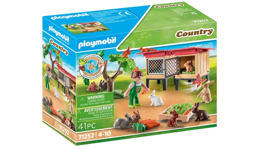 PLAYMOBIL 71252 - Country - Kaninchenstall