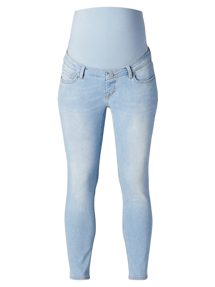 Noppies Slim Umstandsjeans Mila 7/8 in Light Blue Denim günstig kaufen