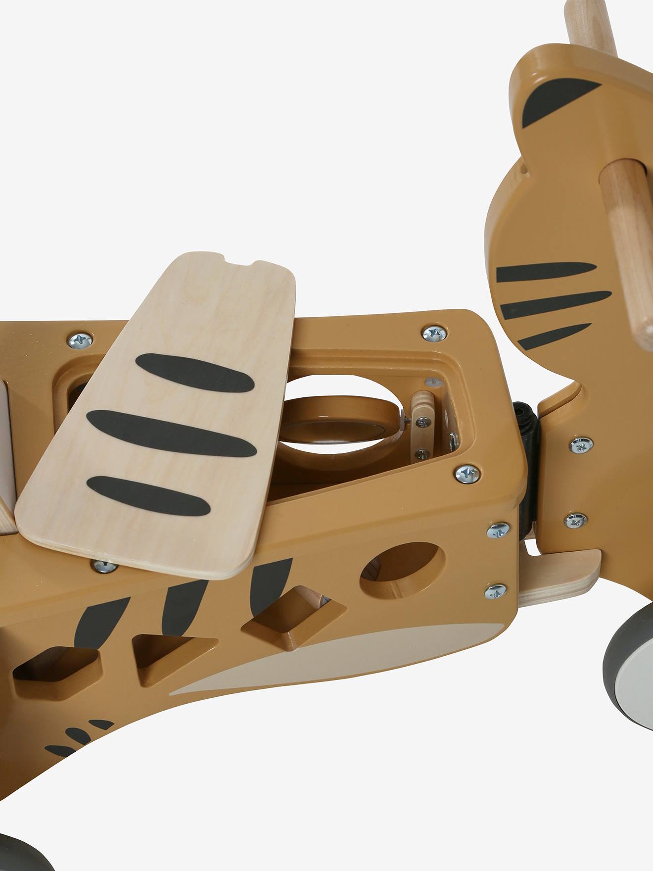 Vertbaudet Baby 2-in-1-Rutschfahrzeug/Lauflernwagen, Holz FSC - rosa