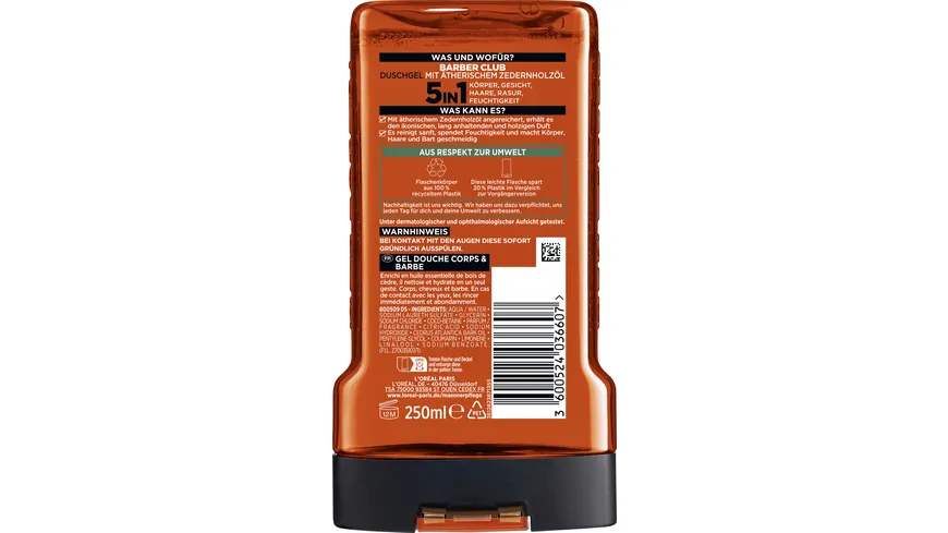 L'Oréal Men Expert Shower Barber Club 250 ml