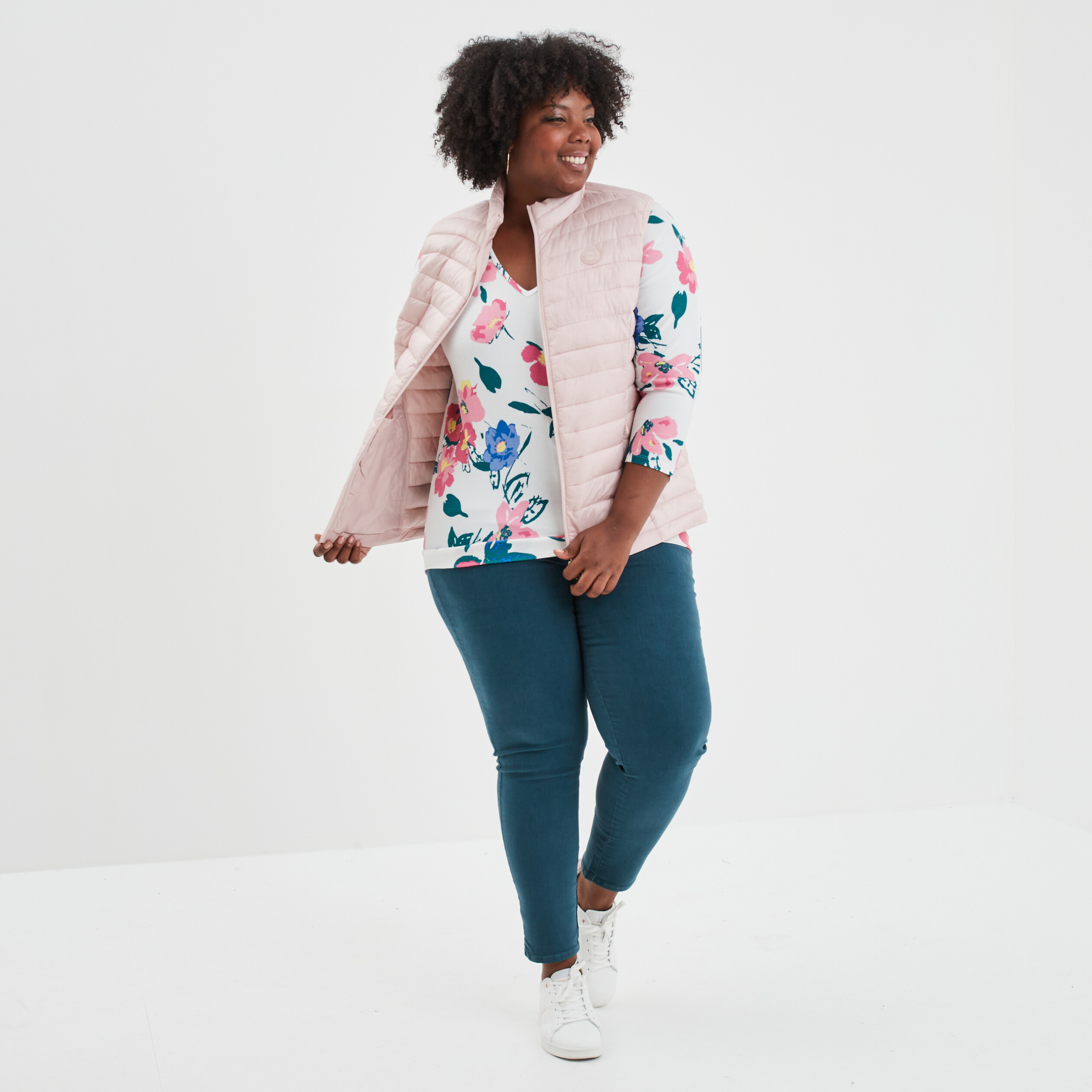 Pull col en V manches chauves-souris ecru femme | La Halle