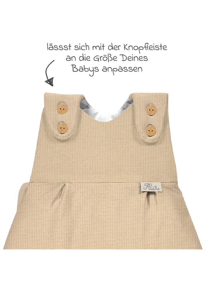 Alvi Baby-Mäxchen Außensack - Waffelpique - Gr. in beige günstig kaufen