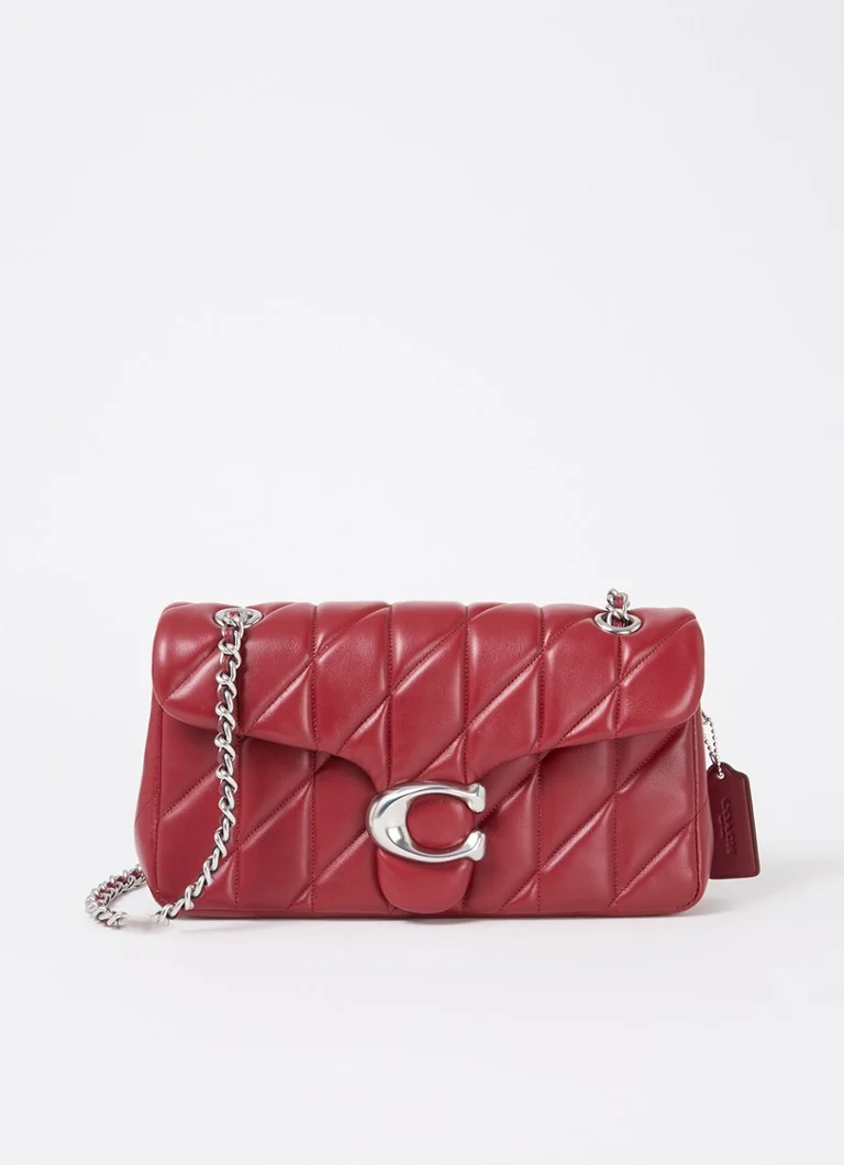 Coach The Tabby leather shoulder bag with quilt pattern