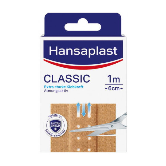 Hansaplast Classic 1mx6cm 10ST