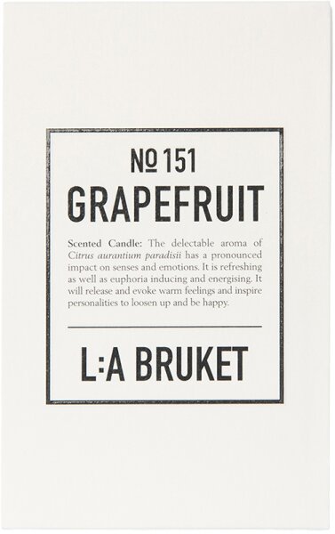 L:A Bruket No. 151 Scented Candle Grapefruit Duftkerze
