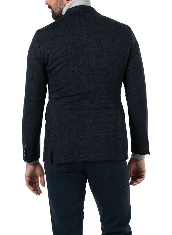 HACKETT, Sakko, Jersey halbgefüttert, blau kariert