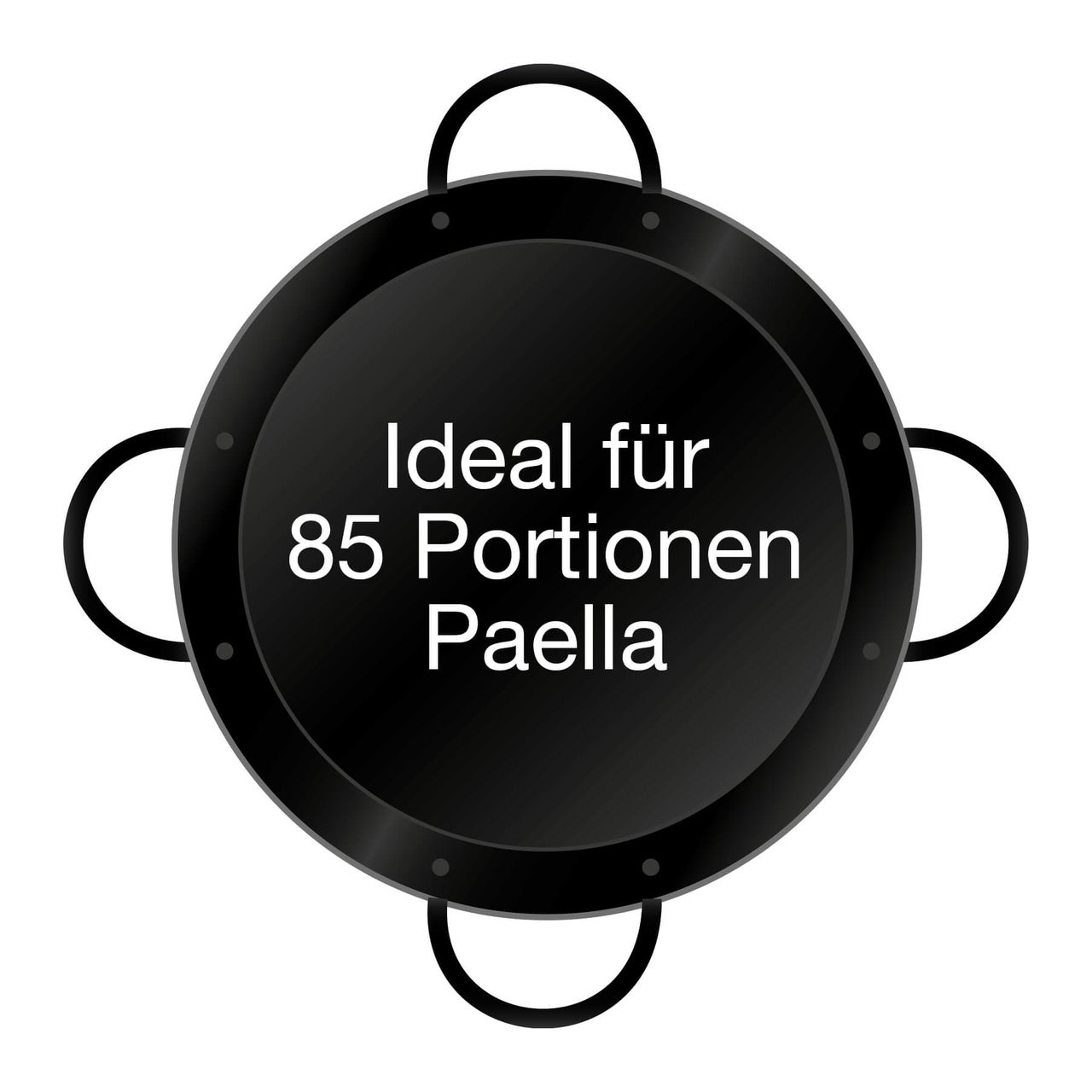 PaellaWorld International Paella World Original spanische Paella Pfanne Typ Valenciana 100cm emailliert