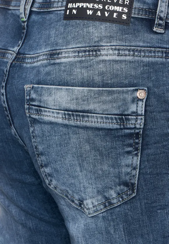 CECIL Loose Fit Jeans in 3/4-Länge