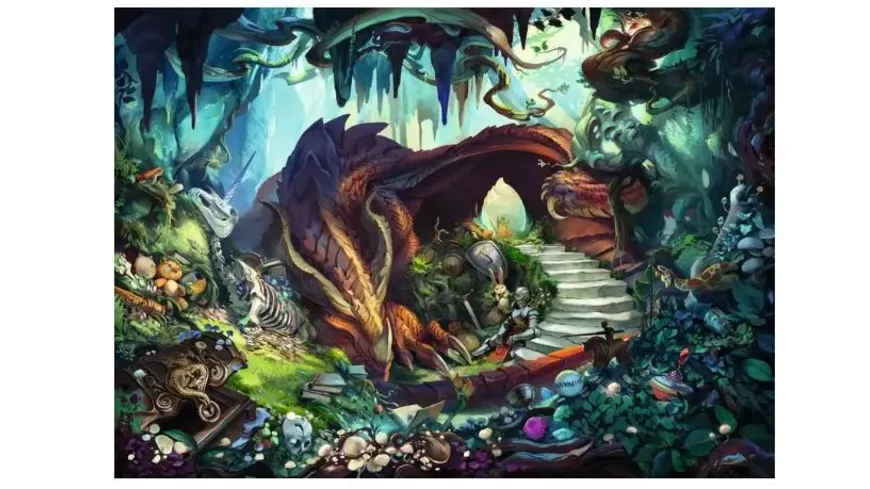 Ravensburger Puzzle - In der Drachenhöhle, 759 Teile