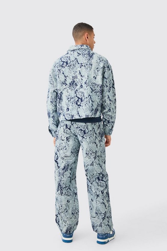 Lockere zerrissene Jeans