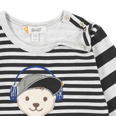 T-Shirt langarm, dunkelgrau für Jungs