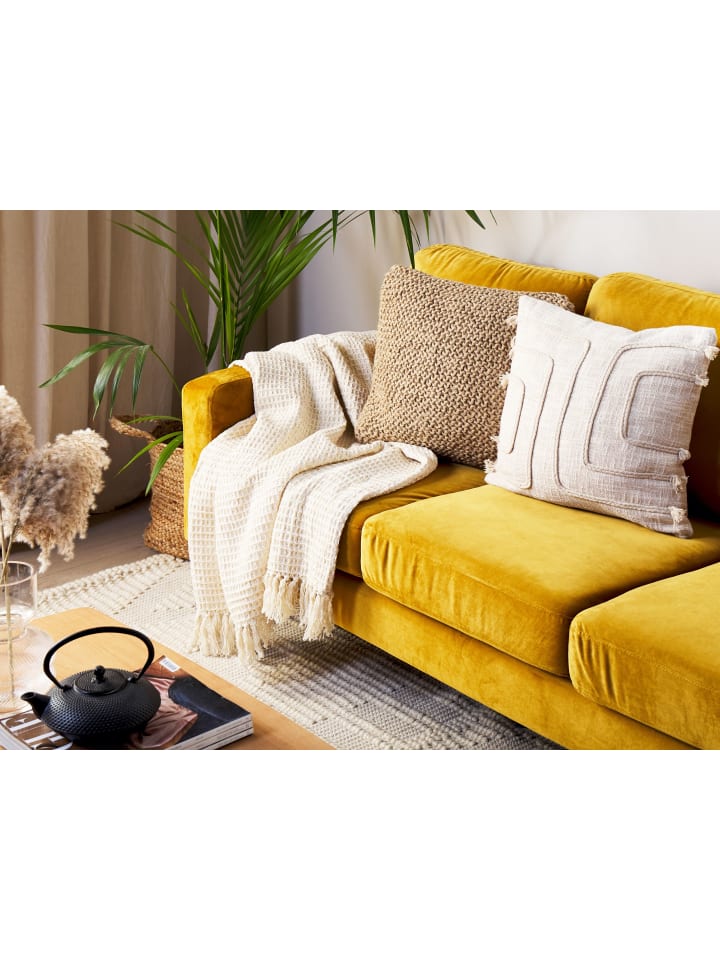 Beliani Kuscheldecke MALU in Beige - (W) 125 x (H) 1 x (L) 150 cm günstig kaufen onesize