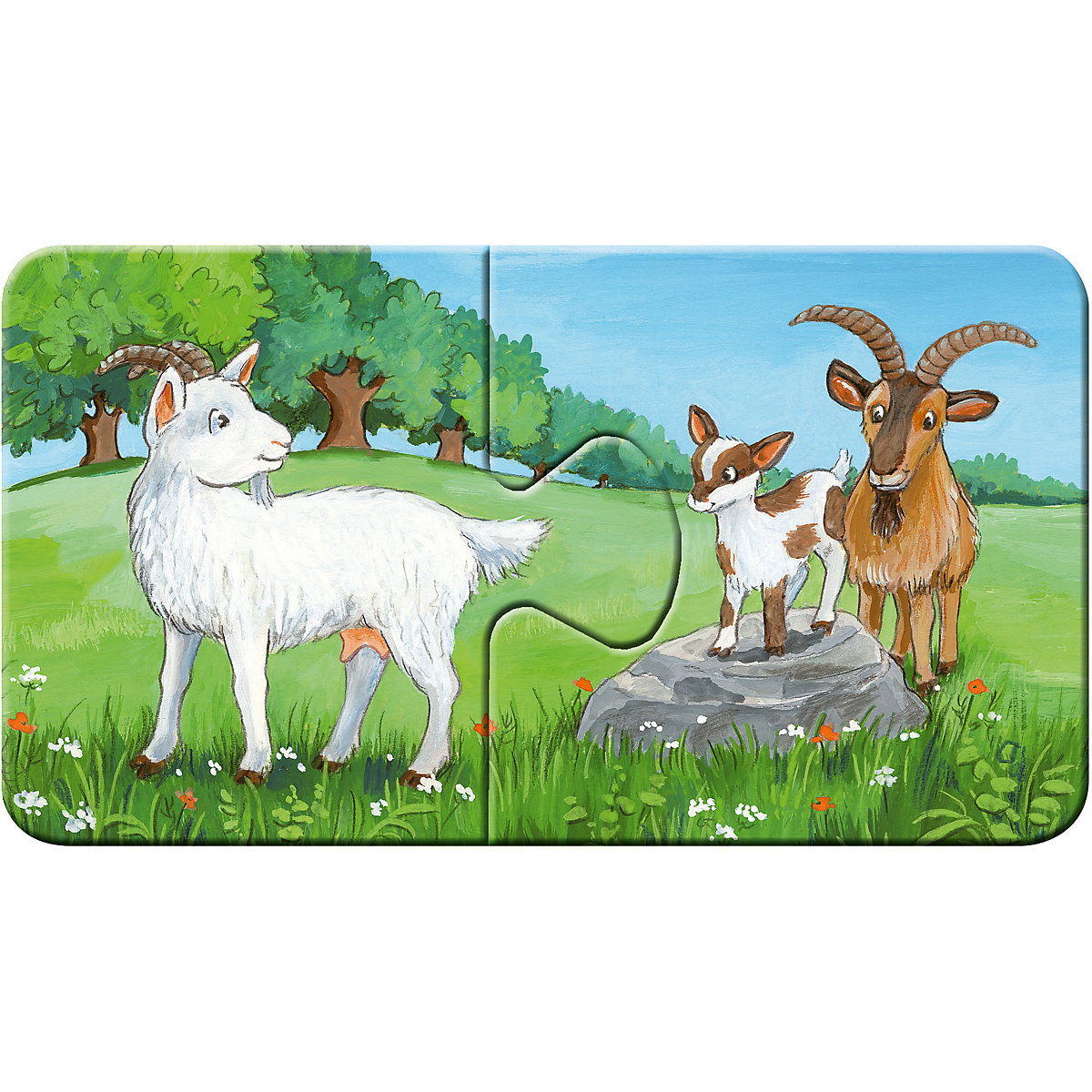 my first puzzles  - Tierfamilien auf dem Bauernhof, 9 x 2 Teile
