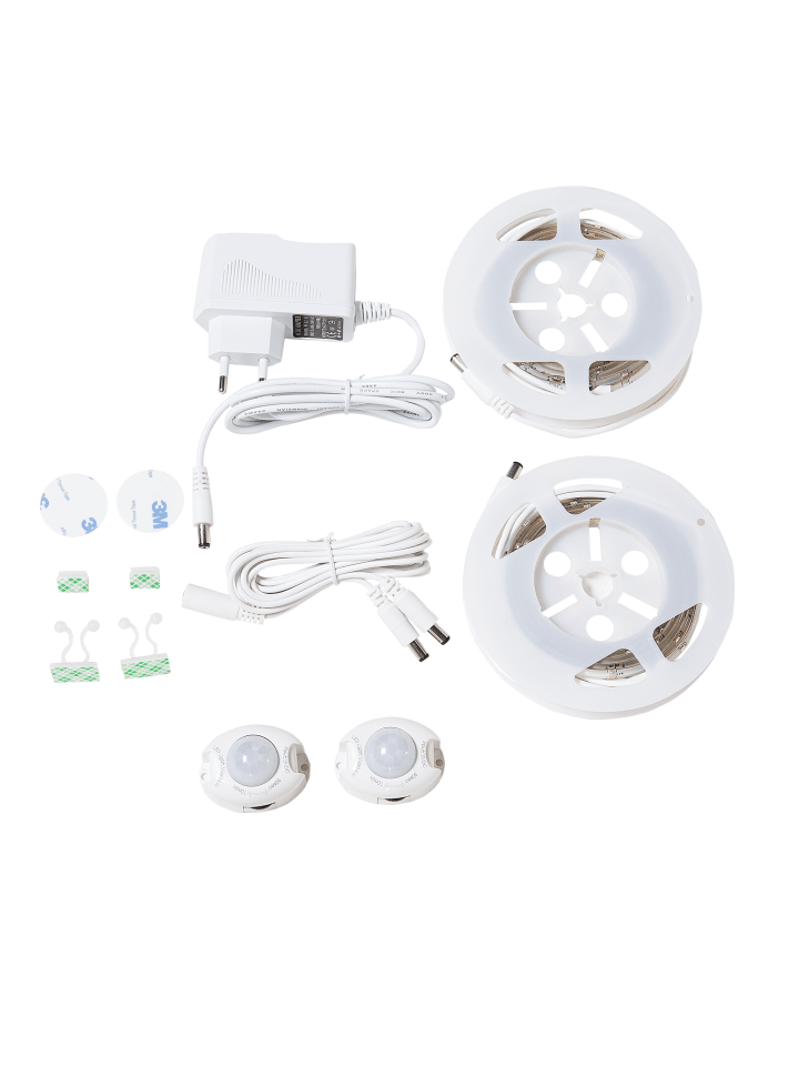 Beliani Doppelbett mit LED FITOU in Grau - (W) 170 x (H) 87 x (L) 214 cm günstig kaufen onesize