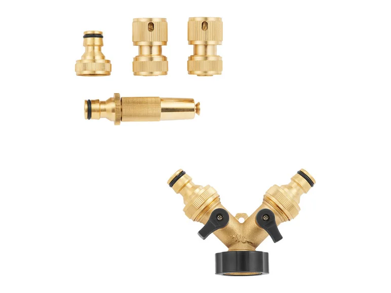 Conexão de irrigação PARKSIDE® Zestaw em Z com conexão de lubrificação de latão bidirecional