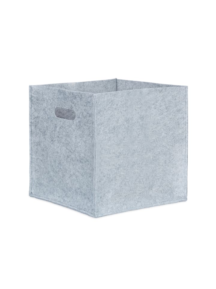 relaxdays 4x Filzkörbe in Grau - (B)30 x (H)30 x (T)30 cm günstig kaufen onesize