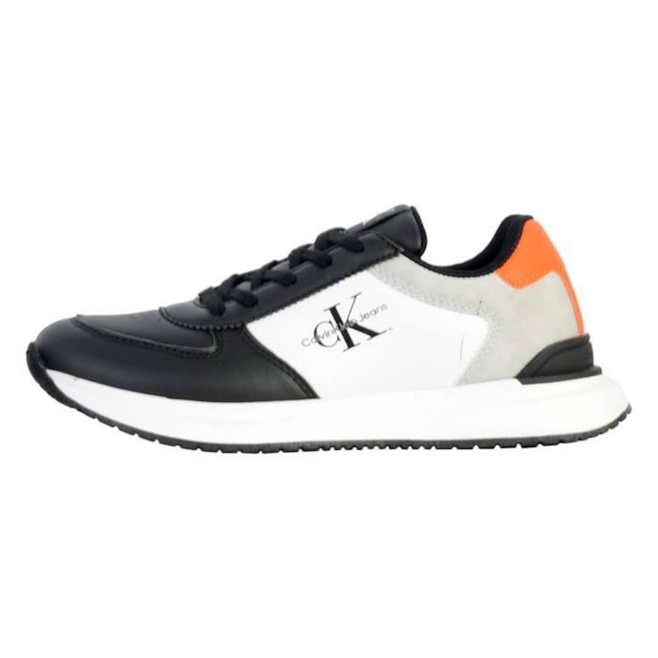 Basket à Lacets Calvin Klein Jeans Juniors Low Cut Lace-Up blanc