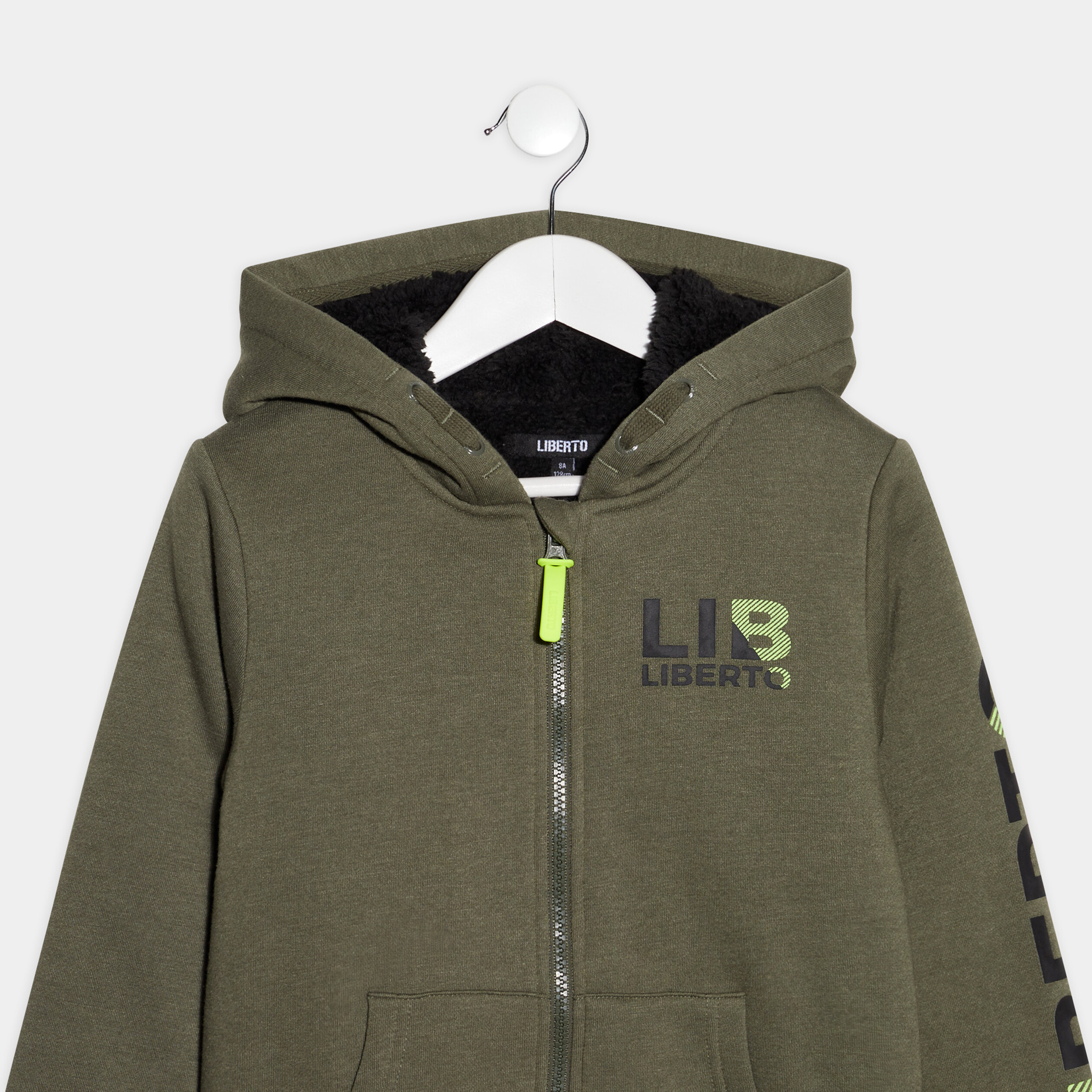 Gilet à capuche Liberto vert garçon | La Halle