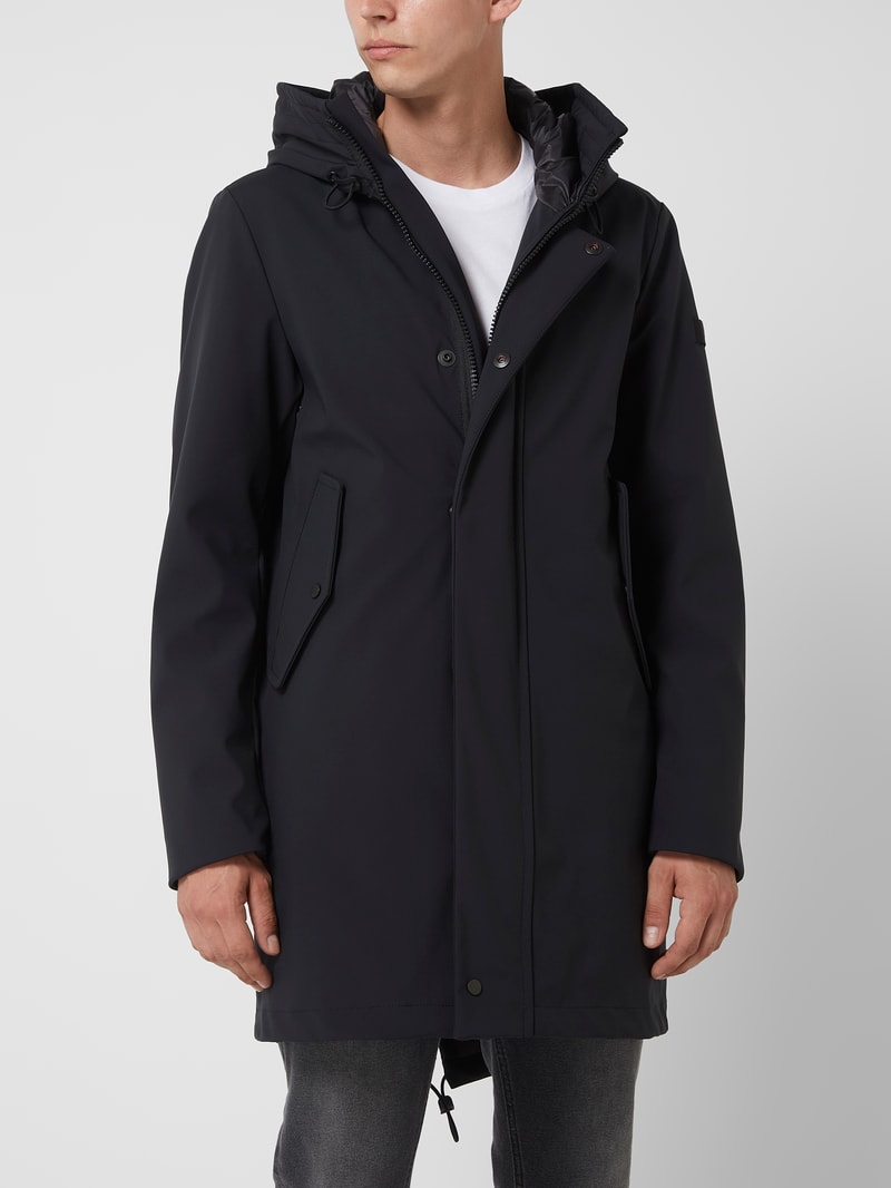Parka mit Wattierung Modell 'Kaska' in schwarz