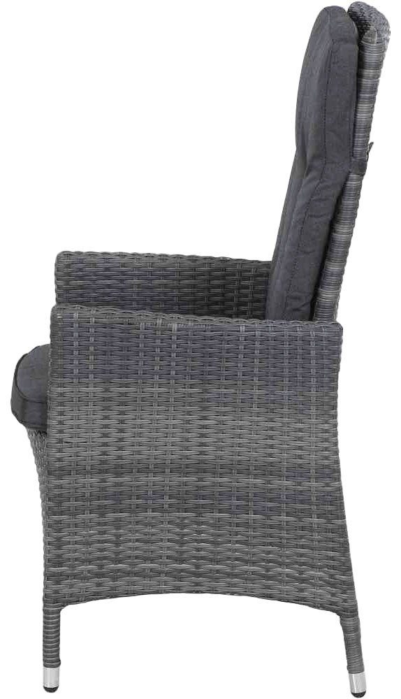 Siena Garden Gartensessel Padova II, Move Sessel, stone-grey, inkl. Kissen