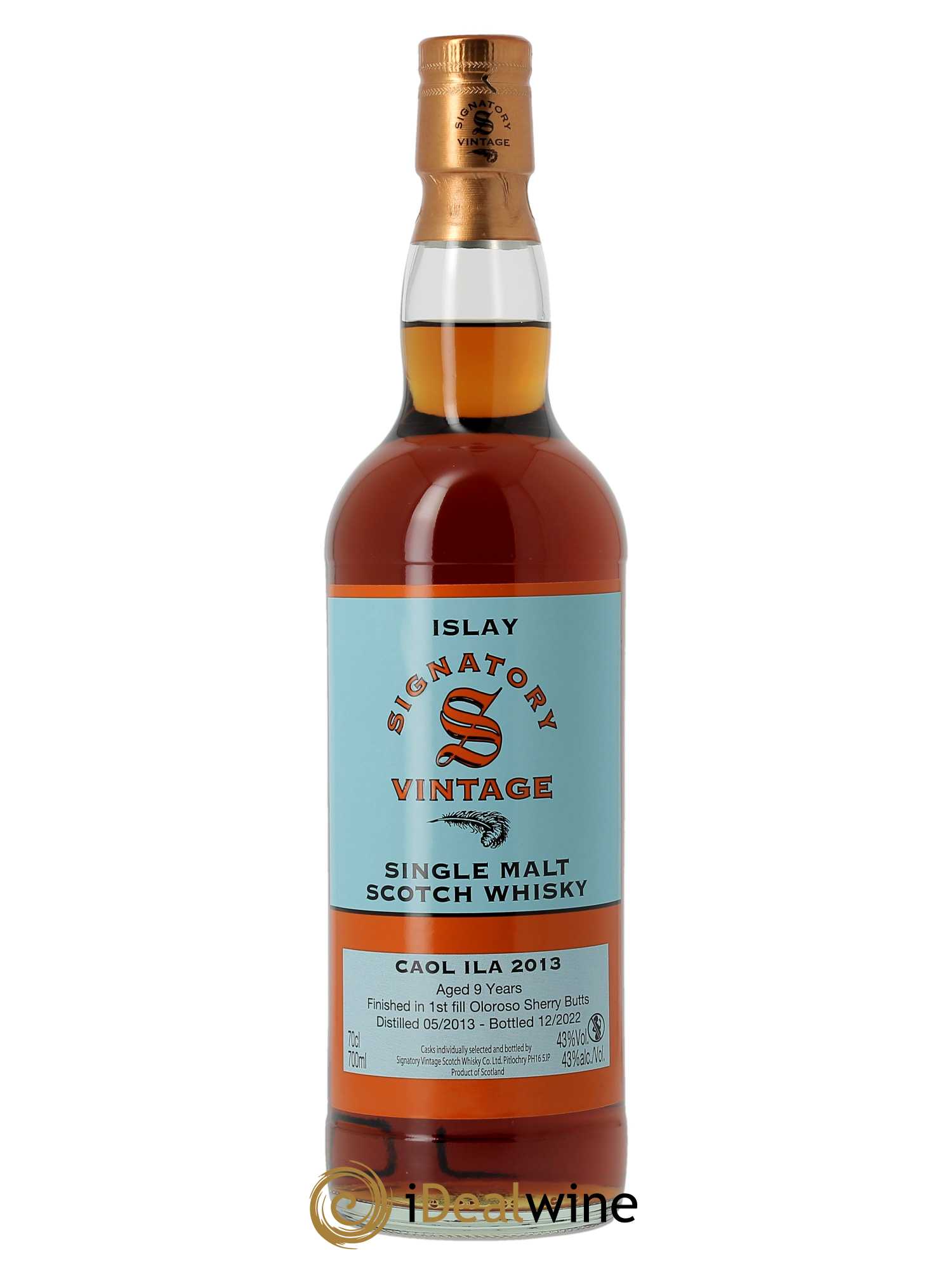 Whisky Caol Ila 9 ans Oloroso Sherry SV (70cl) 2013 - Lot de 1 Bouteille