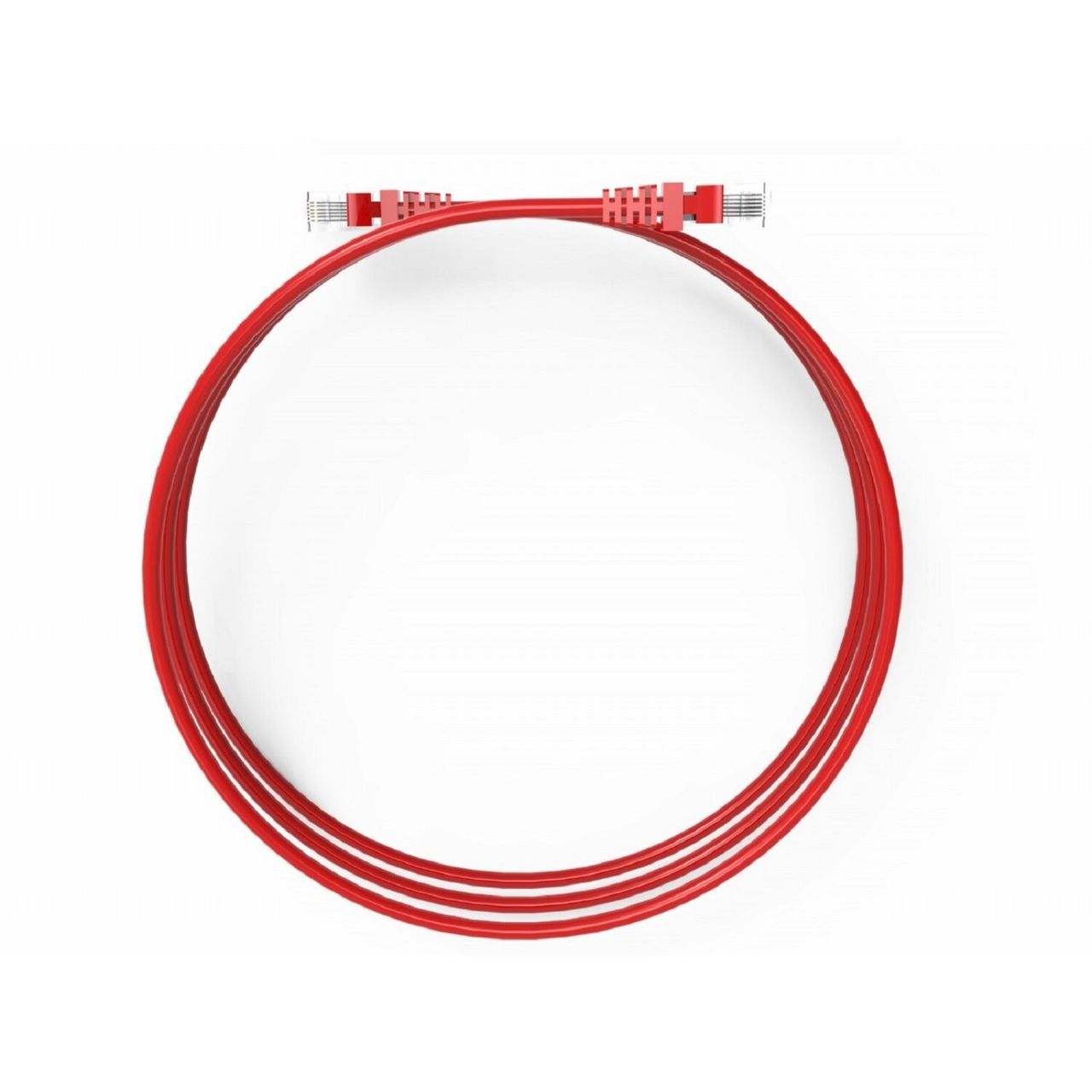 Inca ICAT6-01TK RJ45 Cat6 UTP Ethernetkabel LAN-Kabel Rot 1 Meter