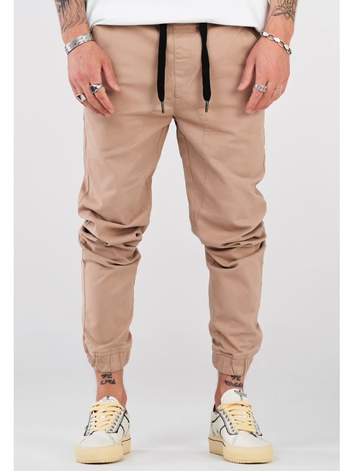 SOULSTAR Chino-Jogger - MPNOWRA Jogger-Hose Jeanshose Stoffhose in Beige günstig kaufen
